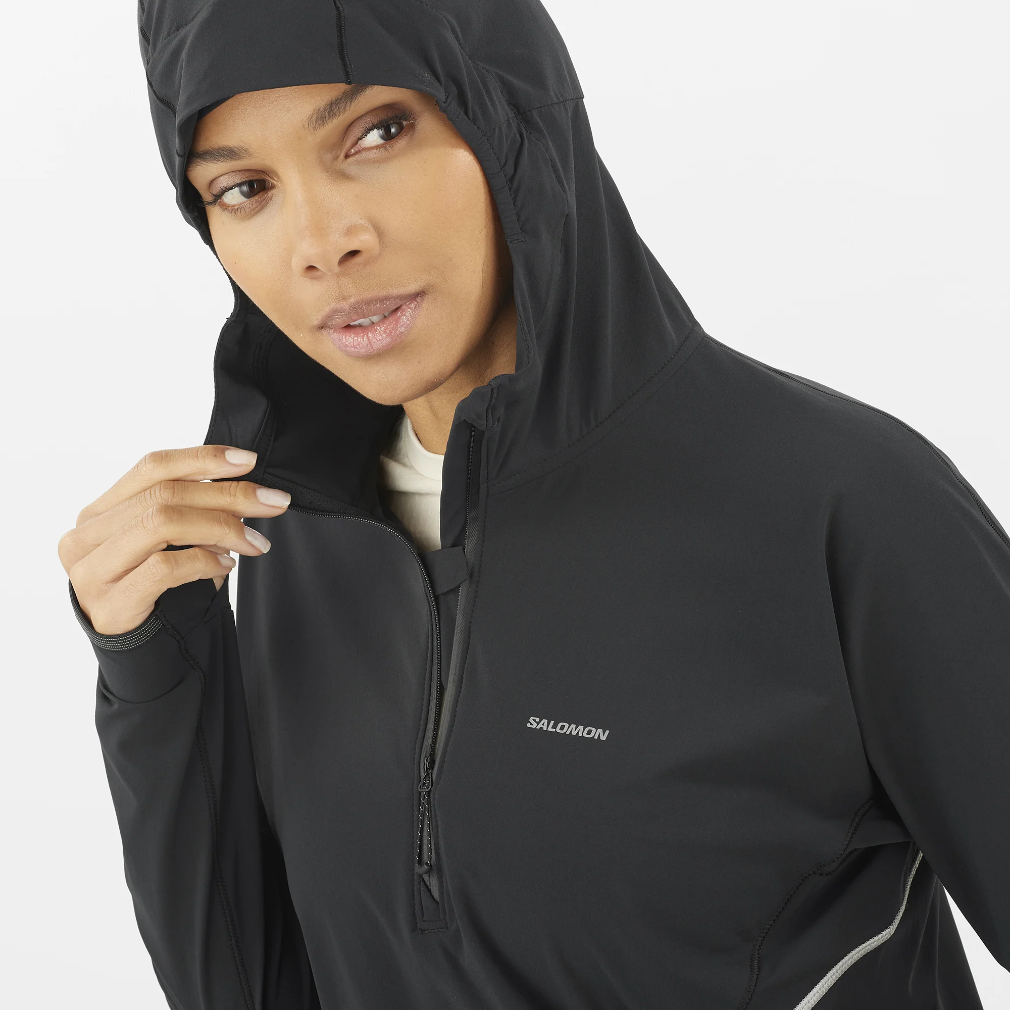 SENSE AERO HYBRID HALF ZIP HOODIE WOMEN'S - Image 4